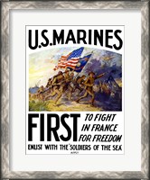 Framed US Marines First