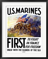 Framed US Marines First