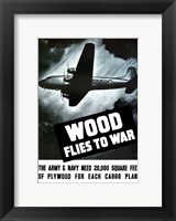 Framed Wood Flies to War