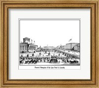 Framed Funeral Procession of President Lincoln