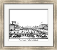 Framed Funeral Procession of President Lincoln