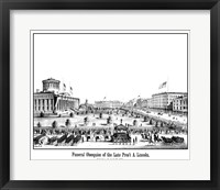 Framed Funeral Procession of President Lincoln