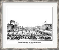 Framed Funeral Procession of President Lincoln