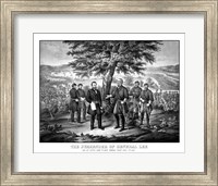 Framed Surrender of General Robert E Lee to General Ulysses S Grant