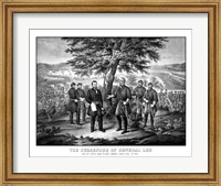 Framed Surrender of General Robert E Lee to General Ulysses S Grant