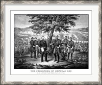 Framed Surrender of General Robert E Lee to General Ulysses S Grant