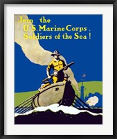 Framed Join the U.S. Marines - Soldiers of the Sea
