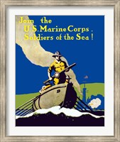 Framed Join the U.S. Marines - Soldiers of the Sea