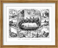 Framed President Ulysses Grant Signing the 15th Amendment