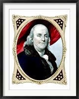 Framed Benjamin Franklin (color)
