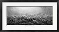 Framed Battle of Gettysburg (digitally restored)