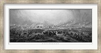 Framed Battle of Gettysburg (digitally restored)
