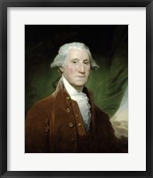 Framed Digitally Restored Vector Painting of George Washington