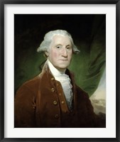 Framed Digitally Restored Vector Painting of George Washington