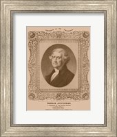 Framed Thomas Jefferson (decorative print)
