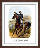 Framed General Ulysses S Grant on Horseback