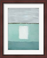 Framed Azure Blue II