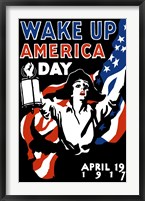 Framed Wake Up America Day