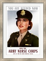Framed Female Officer of the US Army Medical Corps