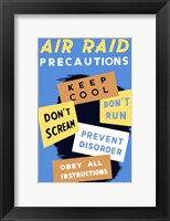 Framed Air Raid Precautions