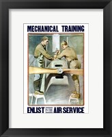 Framed Mechanical training - Enlist in the Air Service