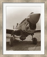 Framed Vintage World War Two P-40 Warhawk