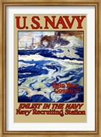 Framed U.S. Navy - Help Your Country!