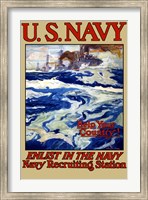 Framed U.S. Navy - Help Your Country!