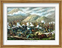 Framed Battle of Little Bighorn