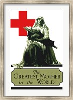 Framed Red Cross - Greatest Mother in the World