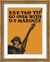 Framed Go Over with U.S. Marines