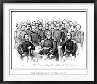 Framed Group Portrait of Early War Union Generals