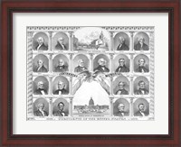 Framed First Eighteen Presidents of The United States