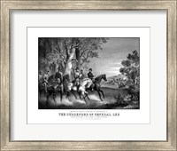 Framed Meeting of Generals Robert E Lee and Ulysses S Grant