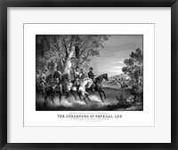 Framed Meeting of Generals Robert E Lee and Ulysses S Grant