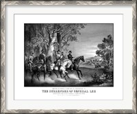 Framed Meeting of Generals Robert E Lee and Ulysses S Grant