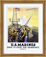 Framed First to Fight for Democracy - Marines