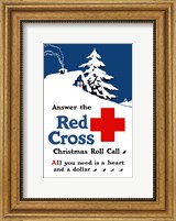 Framed Red Cross Christmas Roll Call