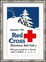 Framed Red Cross Christmas Roll Call