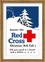 Framed Red Cross Christmas Roll Call