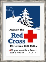 Framed Red Cross Christmas Roll Call