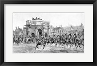 Framed Napoleon I Reviewing His Troops, Paris, France