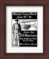 Framed Join the U.S. Marines