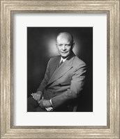 Framed Presidential Portrait of Dwight D Eisenhower