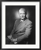 Framed Presidential Portrait of Dwight D Eisenhower