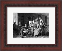 Framed Wounded Union Soldier