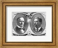Framed McKinley & Roosevelt Election Poster