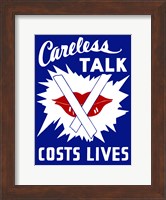 Framed Careless Talk Costs Lives