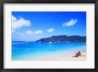 Framed Couple Enjoying Princess Margaret Beach in Bequia, Grenadines