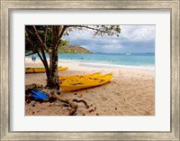 Framed Cinnamon Bay on the Island of St John, US Virgin Islands